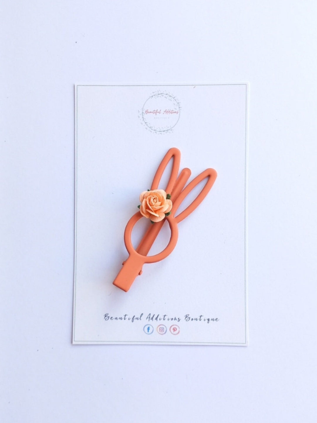 Bunny Clips. Mulberry Roses.