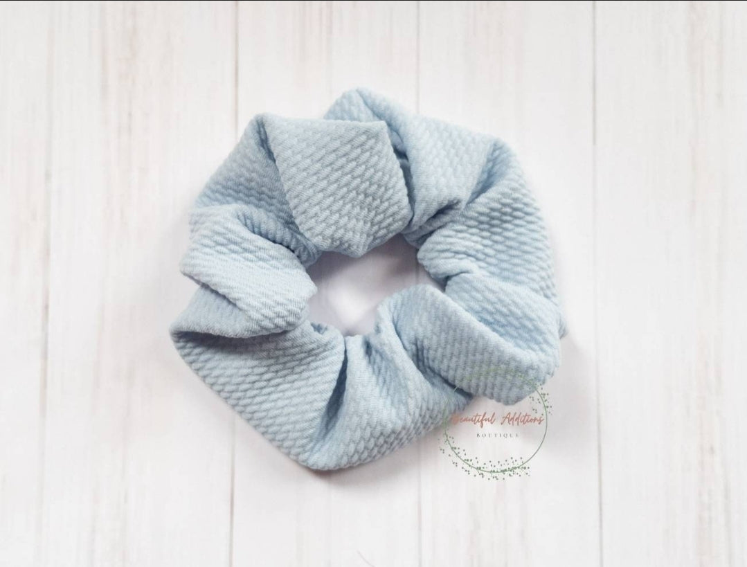 Bullet fabric scrunchie.