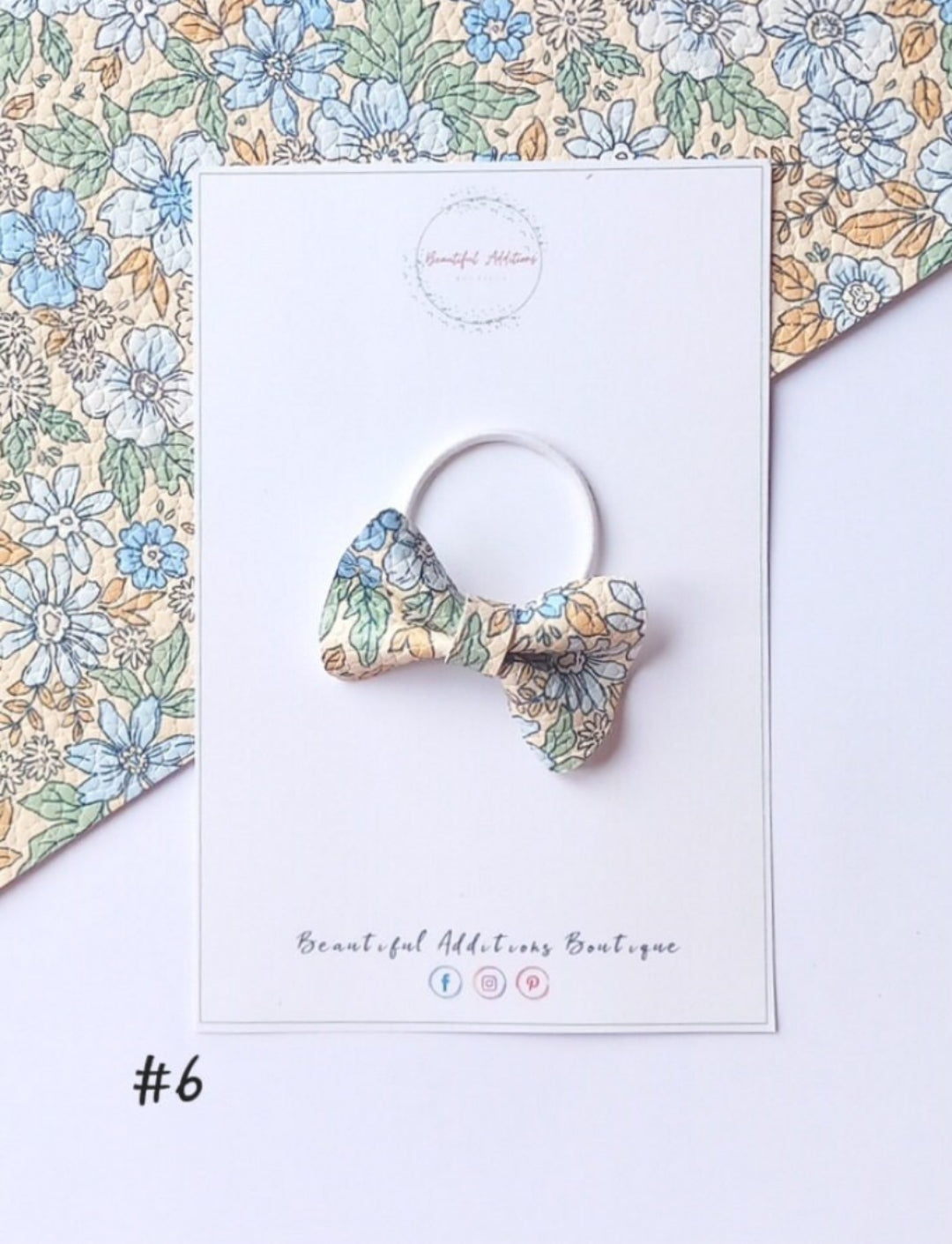 Floral Toddler Pinch Hair Bows.