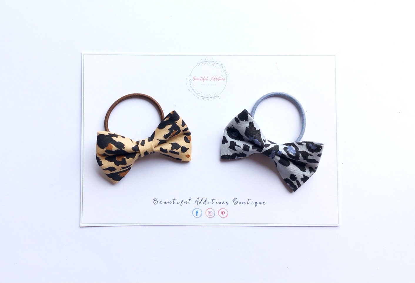Leopard Print Bows.