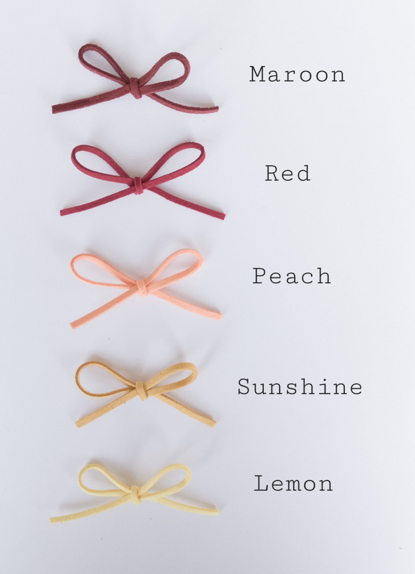 Cord Tie Bow Hair Bobbles