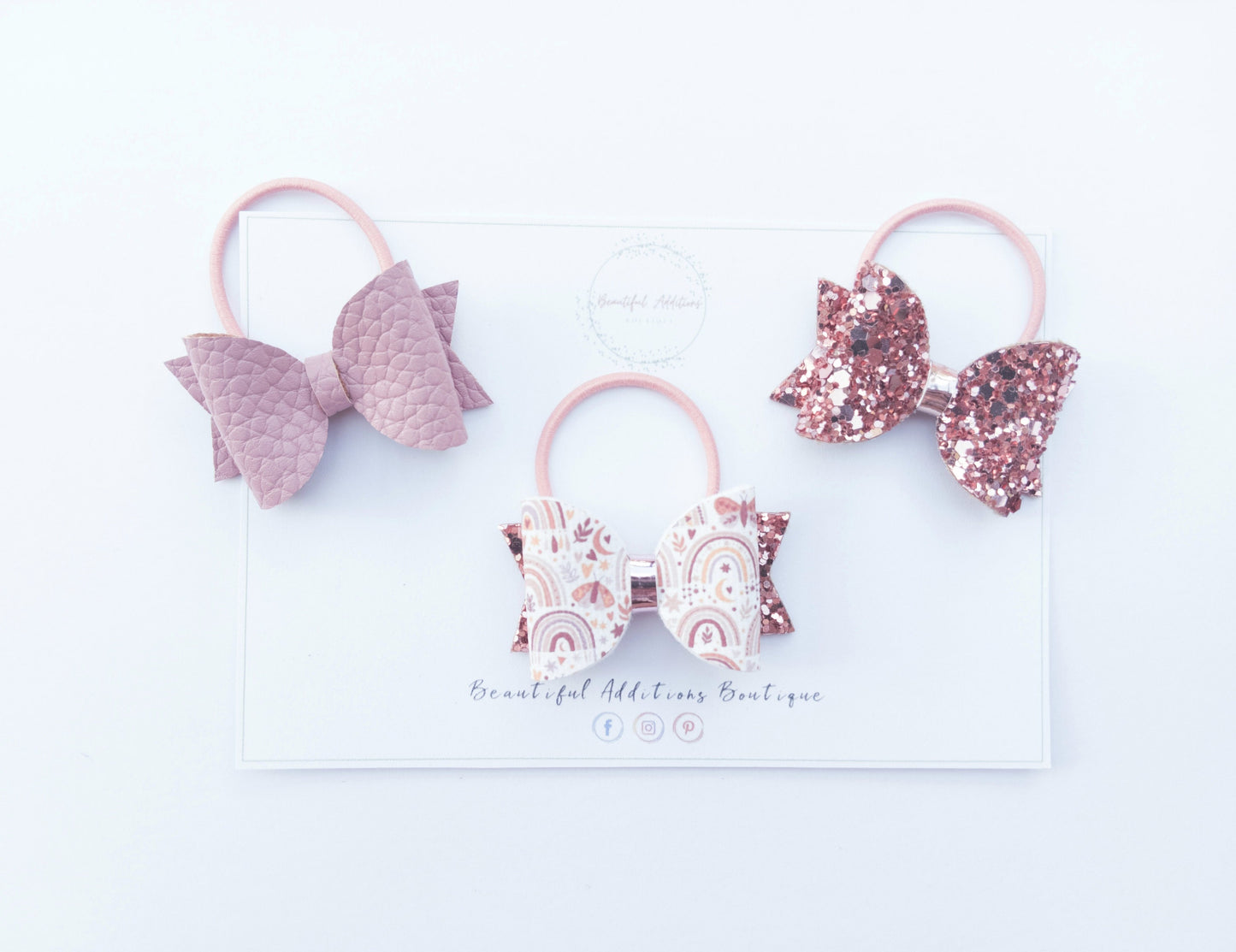 Rainbow Bow. Hair Set.