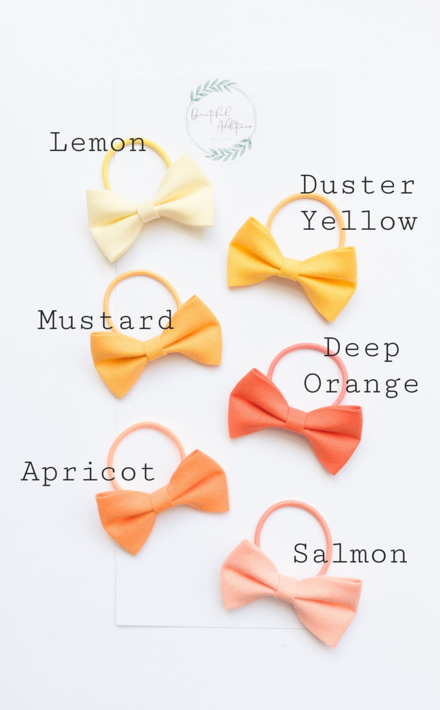 Plain Cotton Toddler Bows.