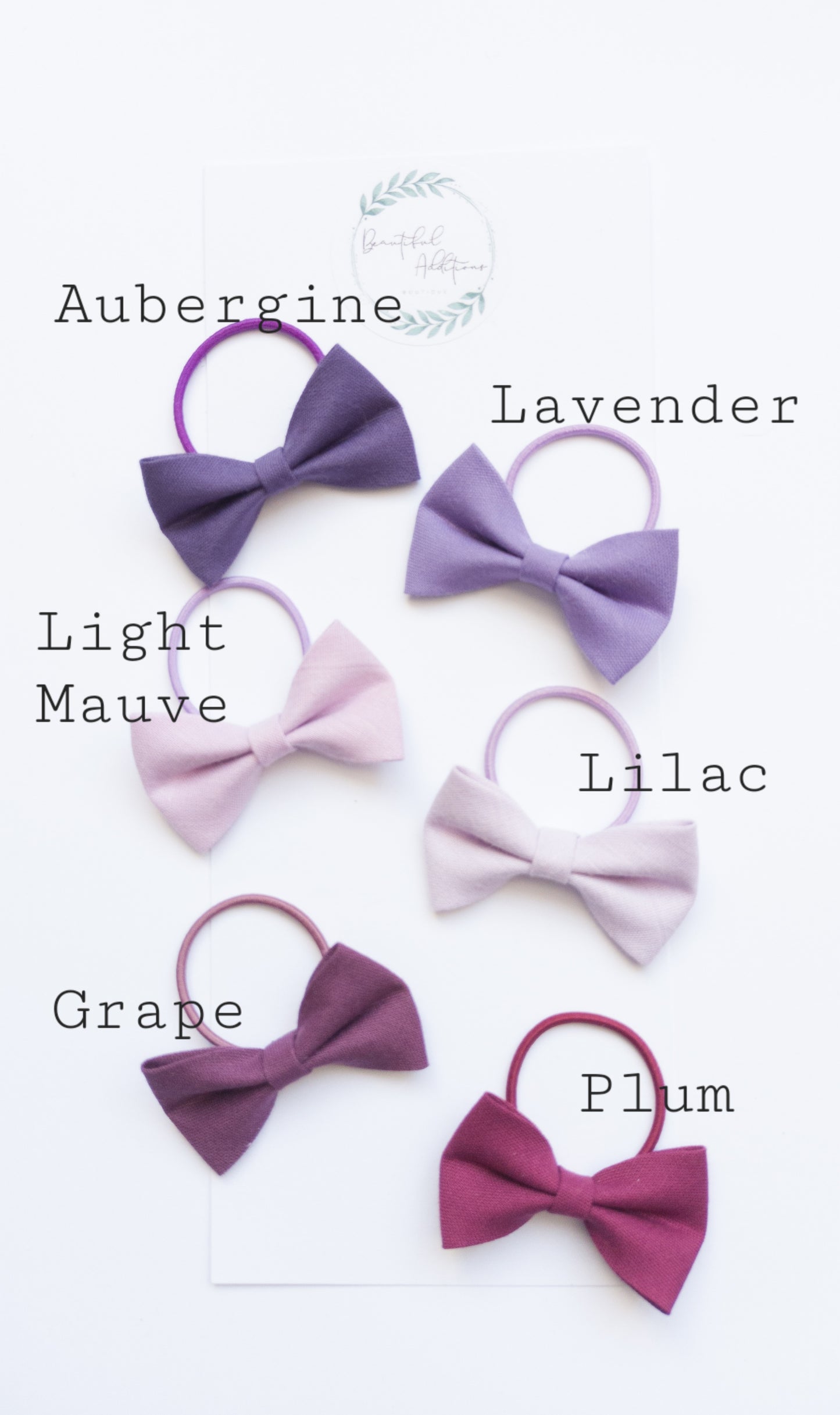Plain Cotton Toddler Bows.