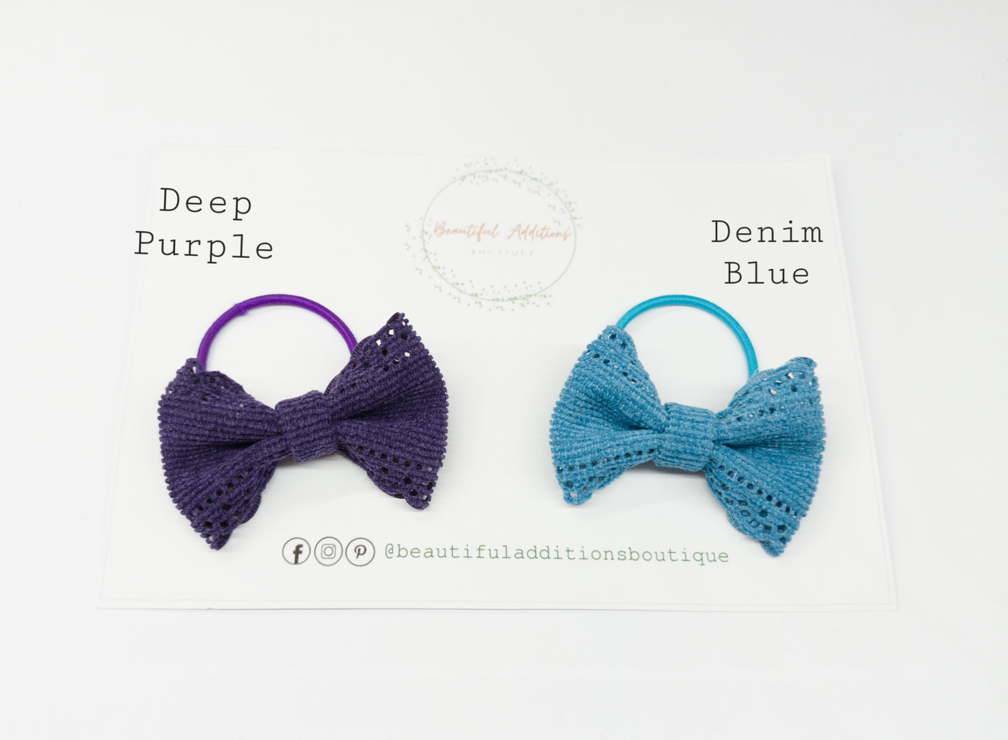 Lace Corduroy Toddler Bobbles. Bows. Hair ties. Tiny hair bands. Baby Bobbles. NEW COLOURS ADDED