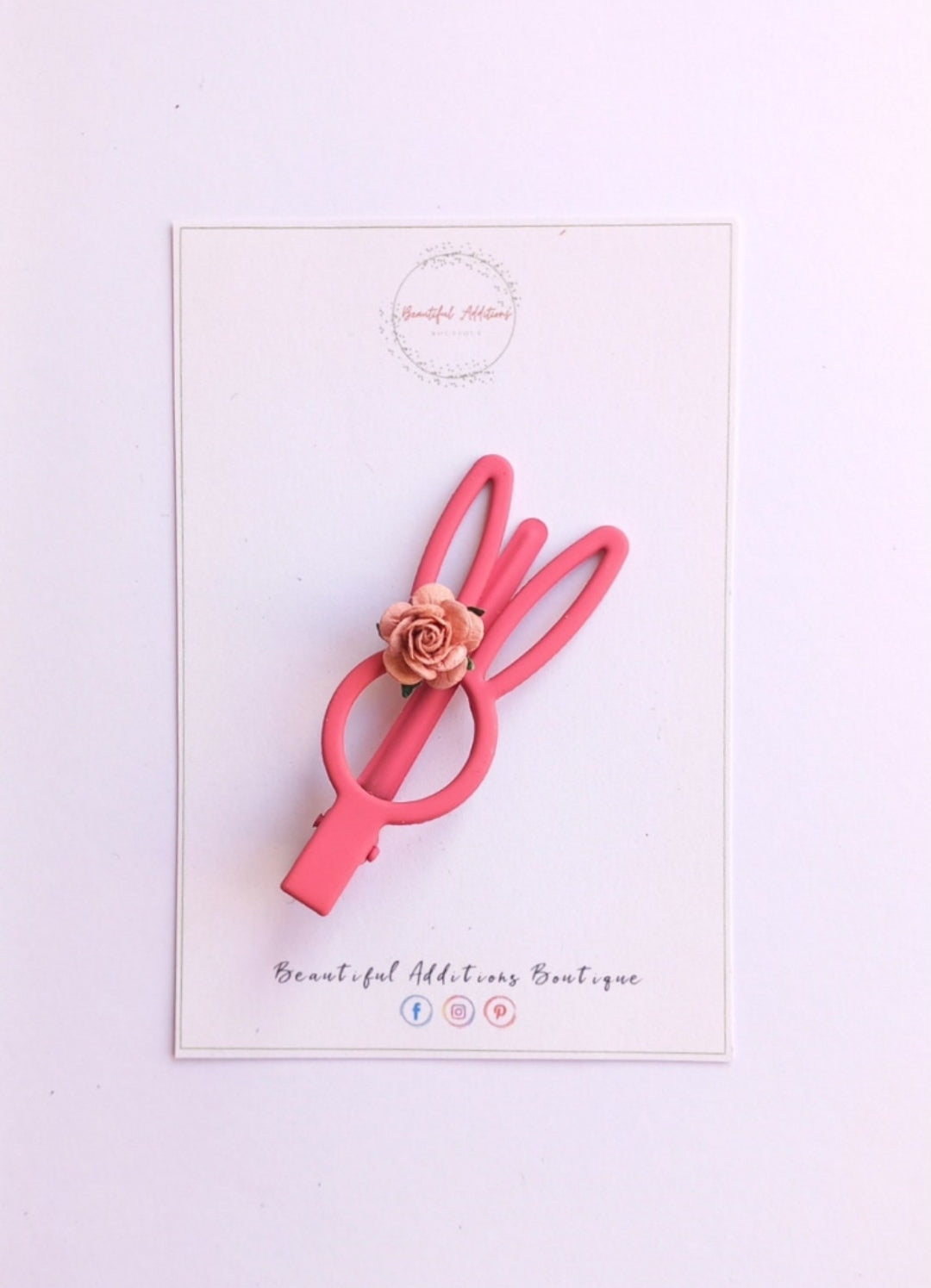Bunny Clips. Mulberry Roses.