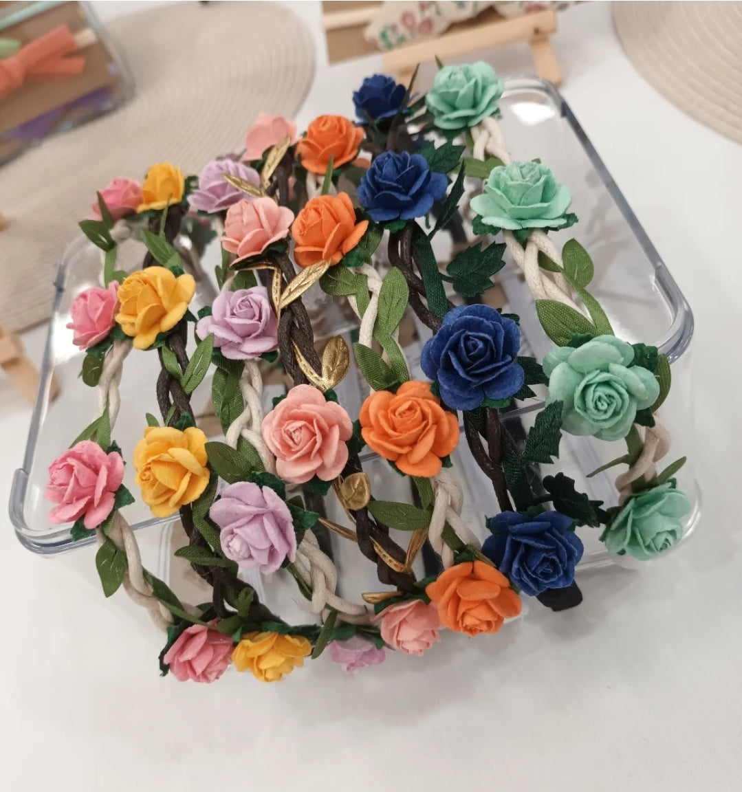 Flower Headbands - Dark