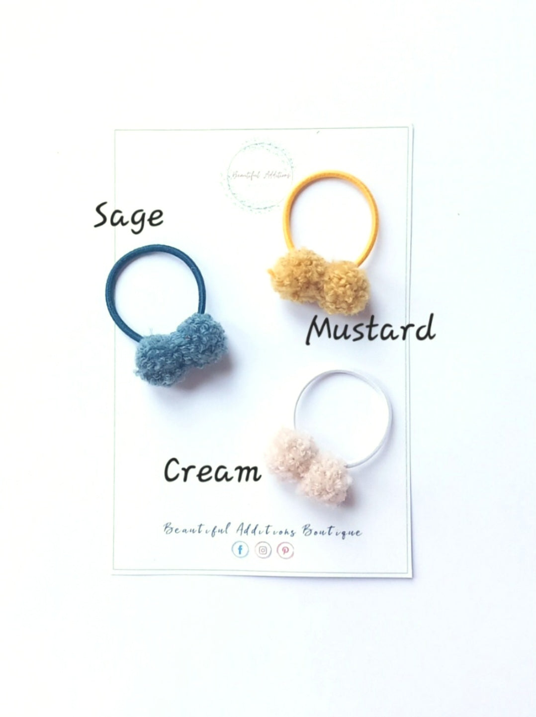 Teddy Pom Pom Bobbles