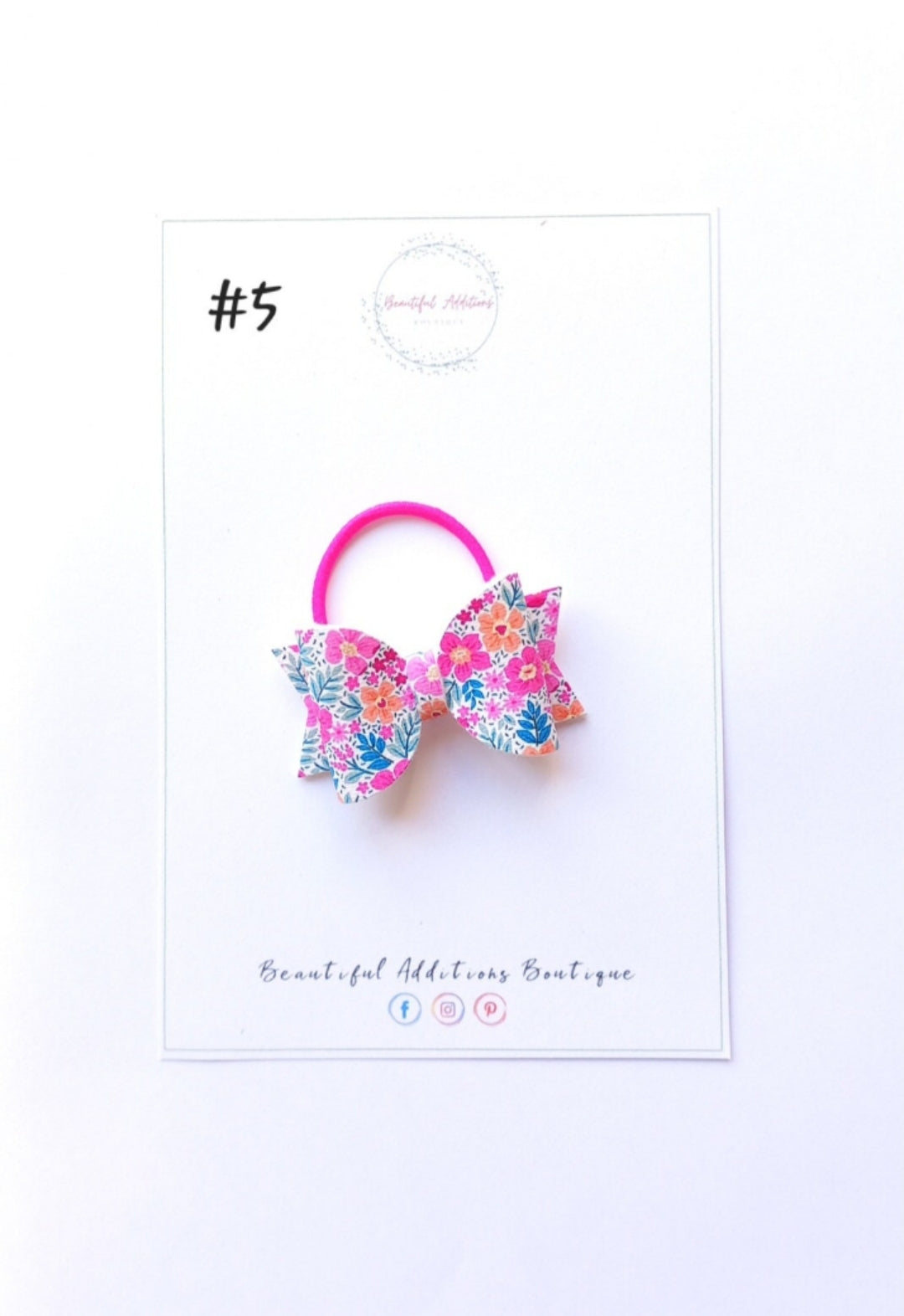 Floral Toddler Hair Bows.