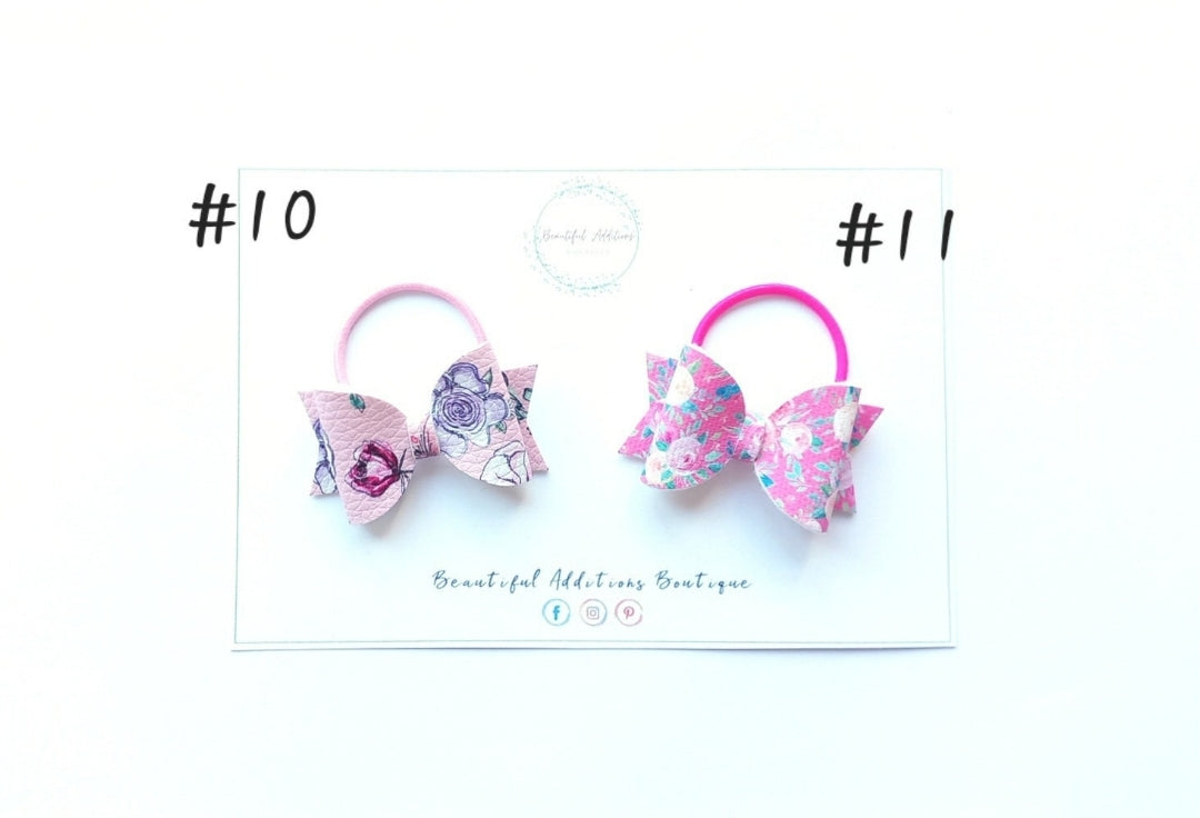 Floral Toddler Hair Bows.