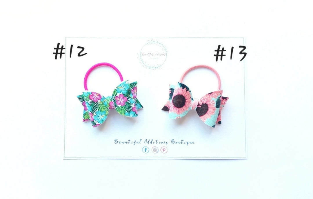 Floral Toddler Hair Bows.