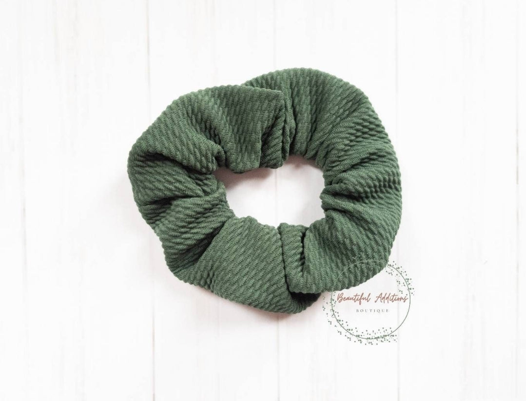 Textured scrunchie.