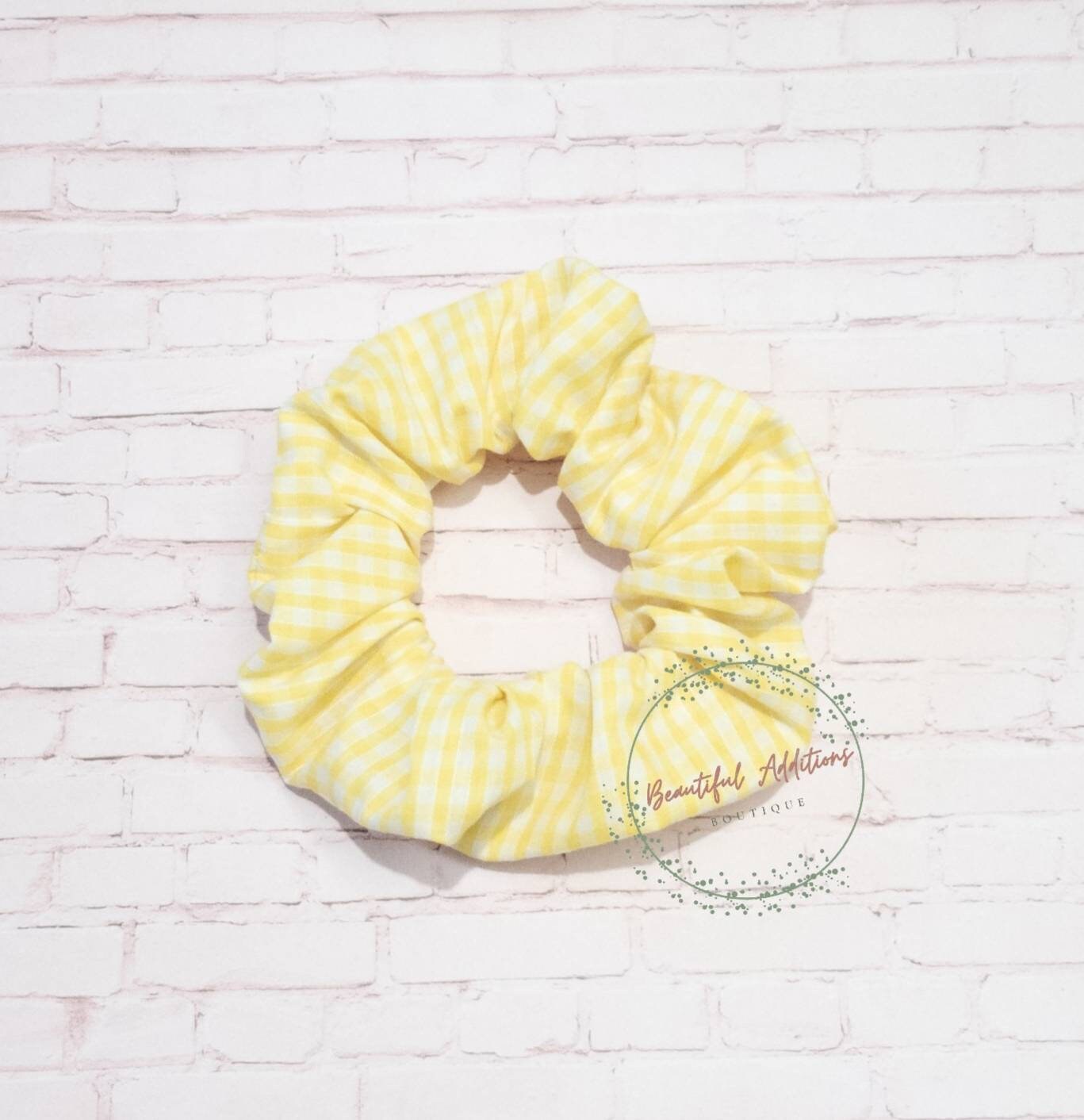 School Gingham Hair Scrunchies.