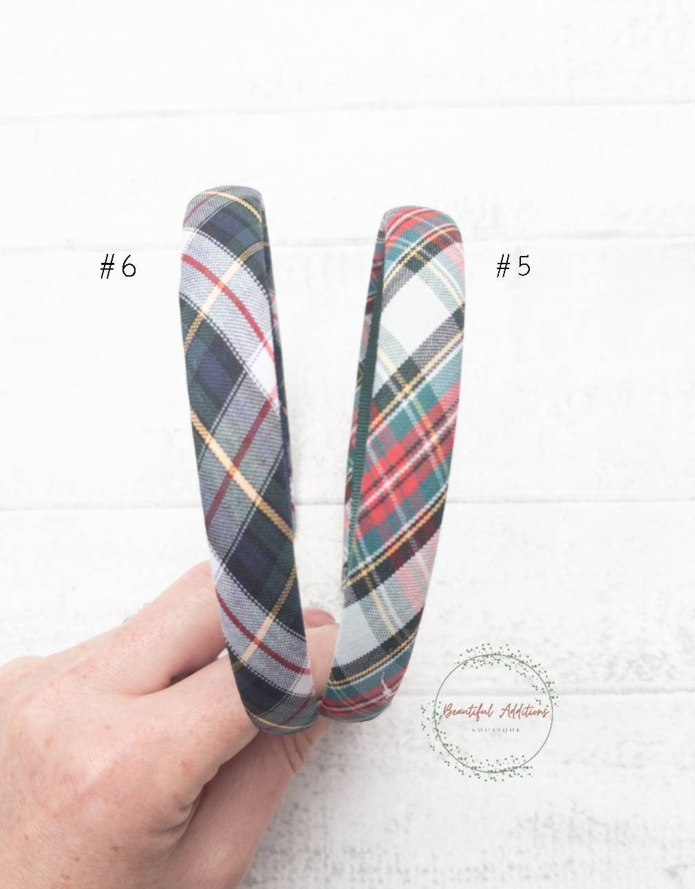 Tartan Covered Alice Band. Hair accessories. Matching accessories available.