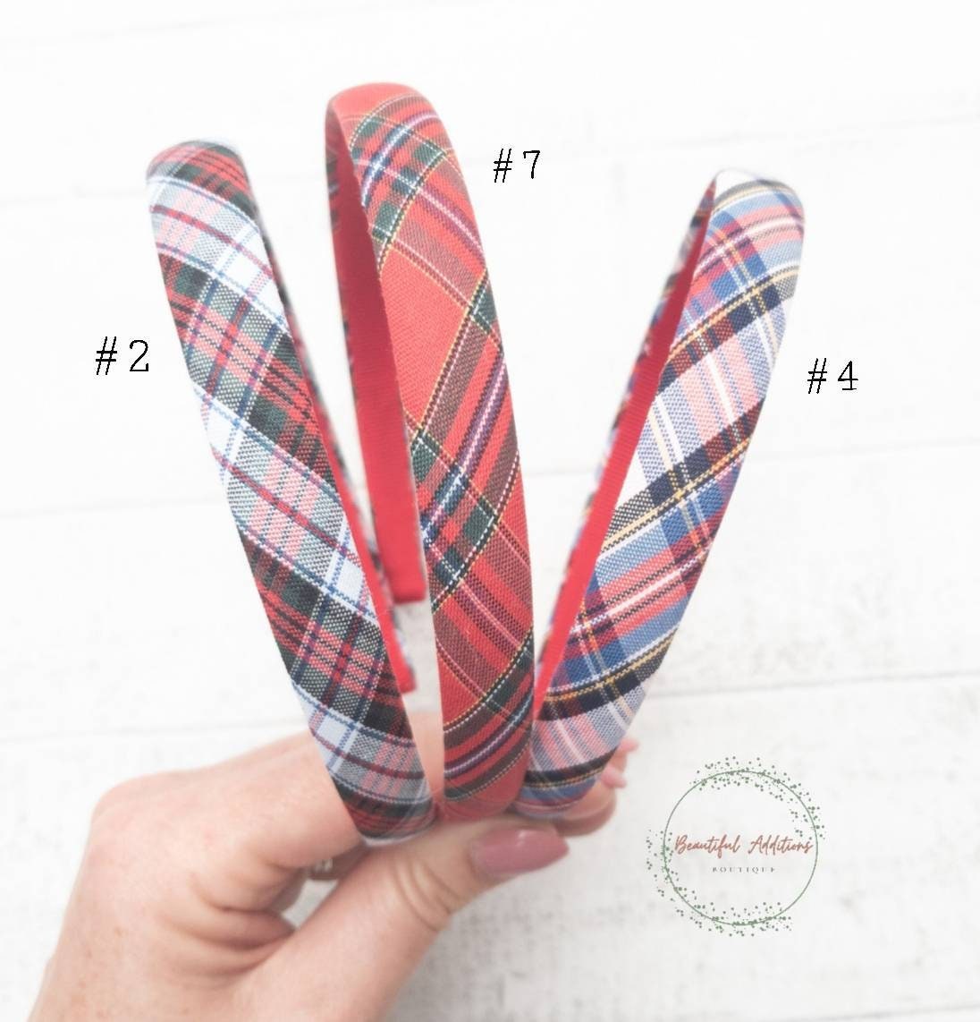 Tartan Covered Alice Band. Hair accessories. Matching accessories available.