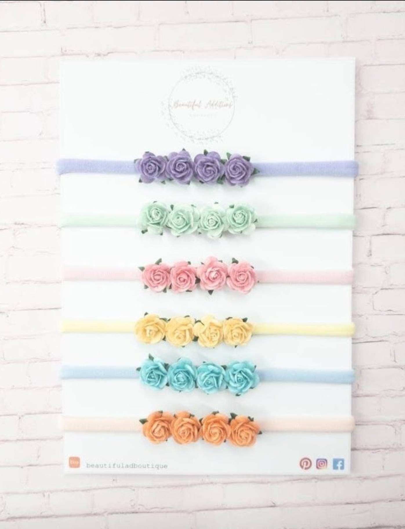 Mulbery Rosed Headband. Baby headbands. Stretchy. Hair accessories. Mulberry flowers. Bridesmaid hair. Photo shoot accessories.