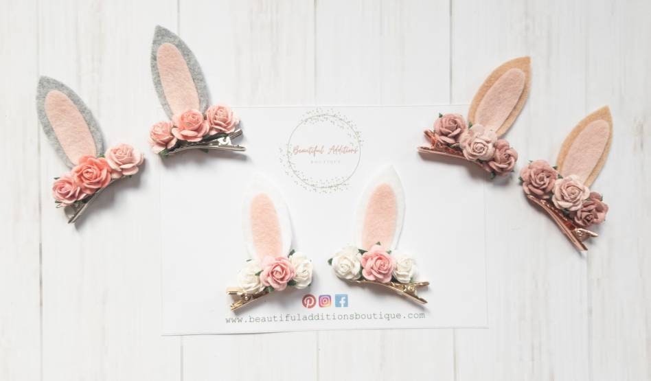 Bunny Hair clips.