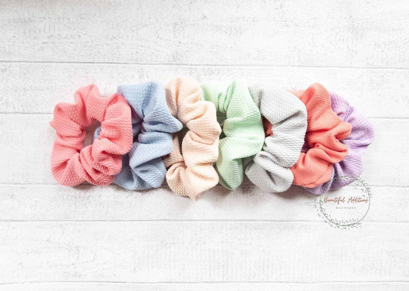 Bullet fabric scrunchie. Hair ties. Liverpool fabric. Hair accessories. Textured fabric. Scrunchies. Hair band. Bobble.