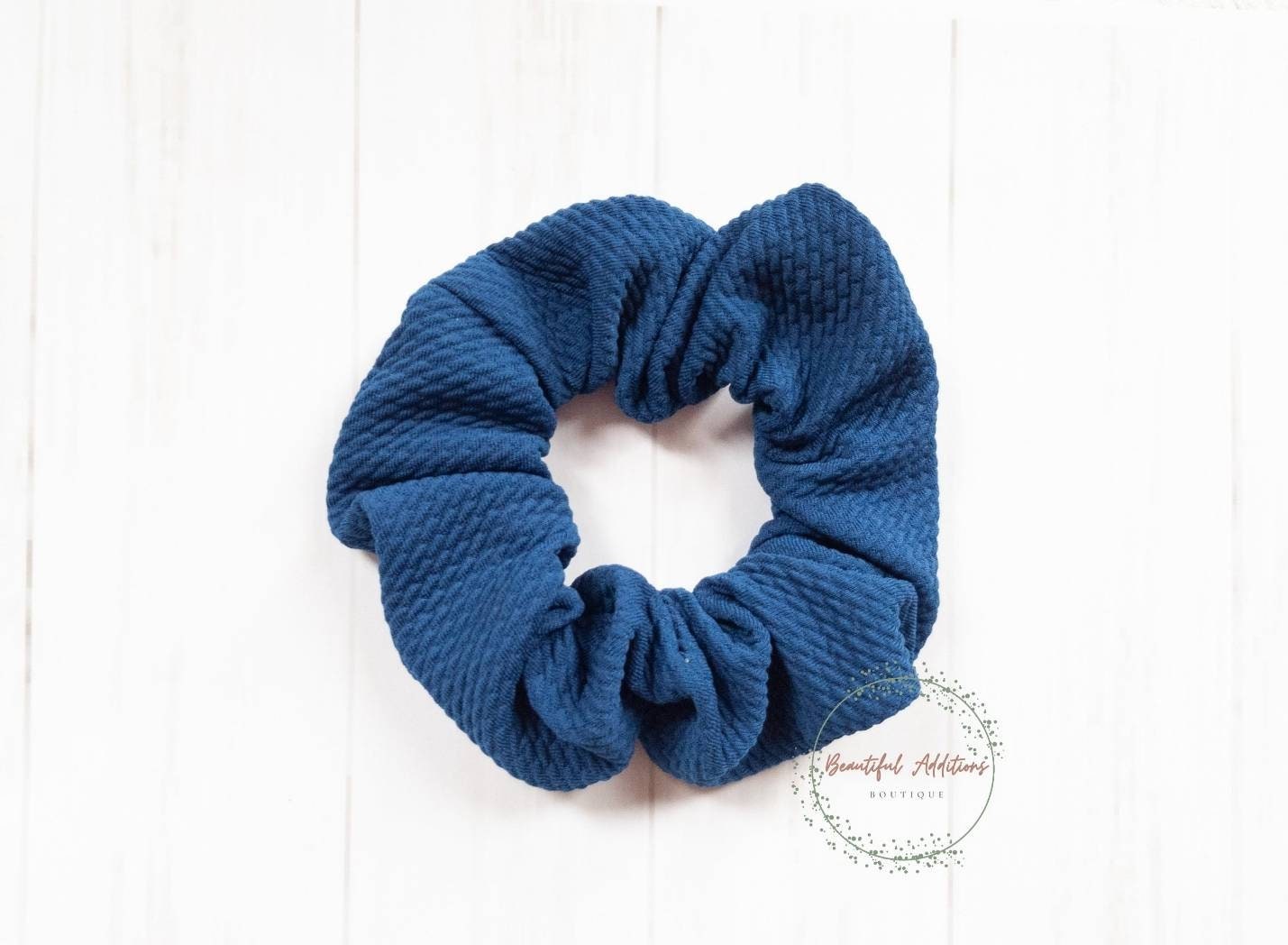 Textured scrunchie.