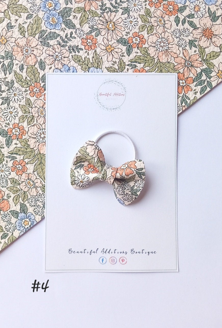Floral Toddler Pinch Hair Bows.