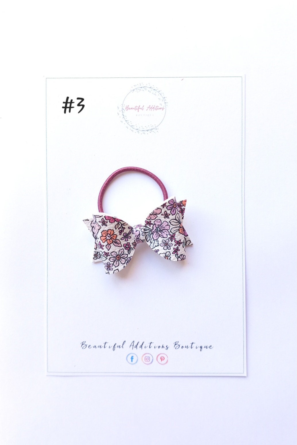 Floral Toddler Hair Bows.