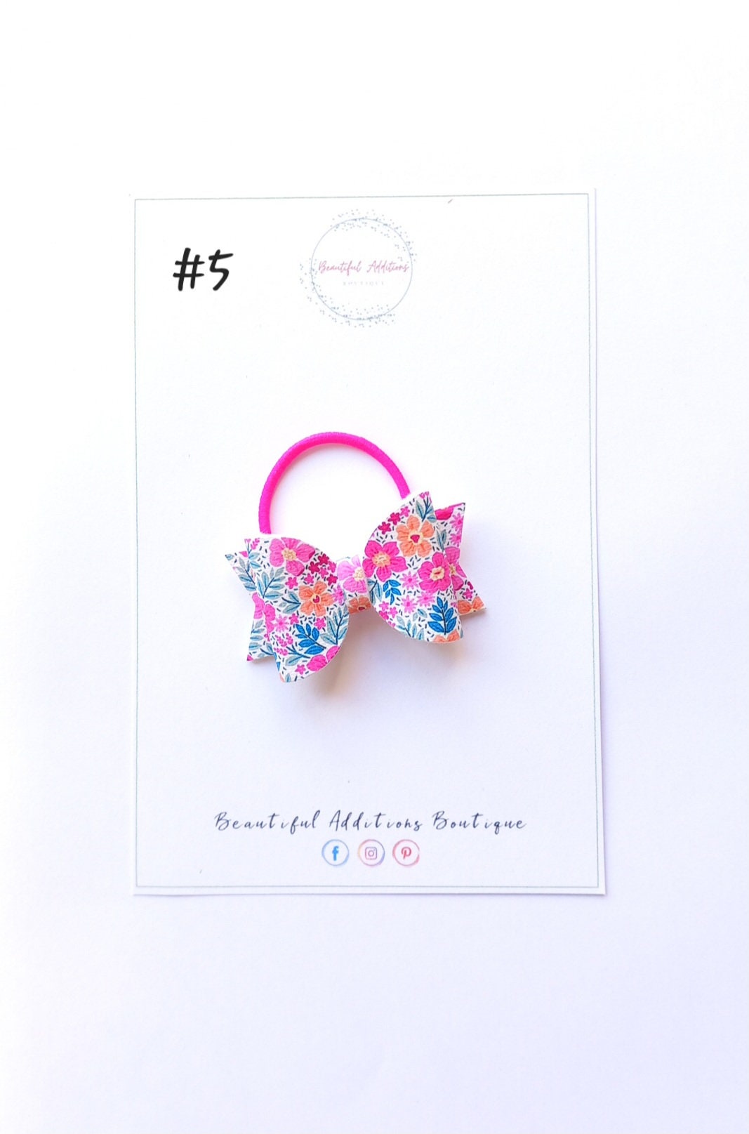 Floral Toddler Hair Bows.