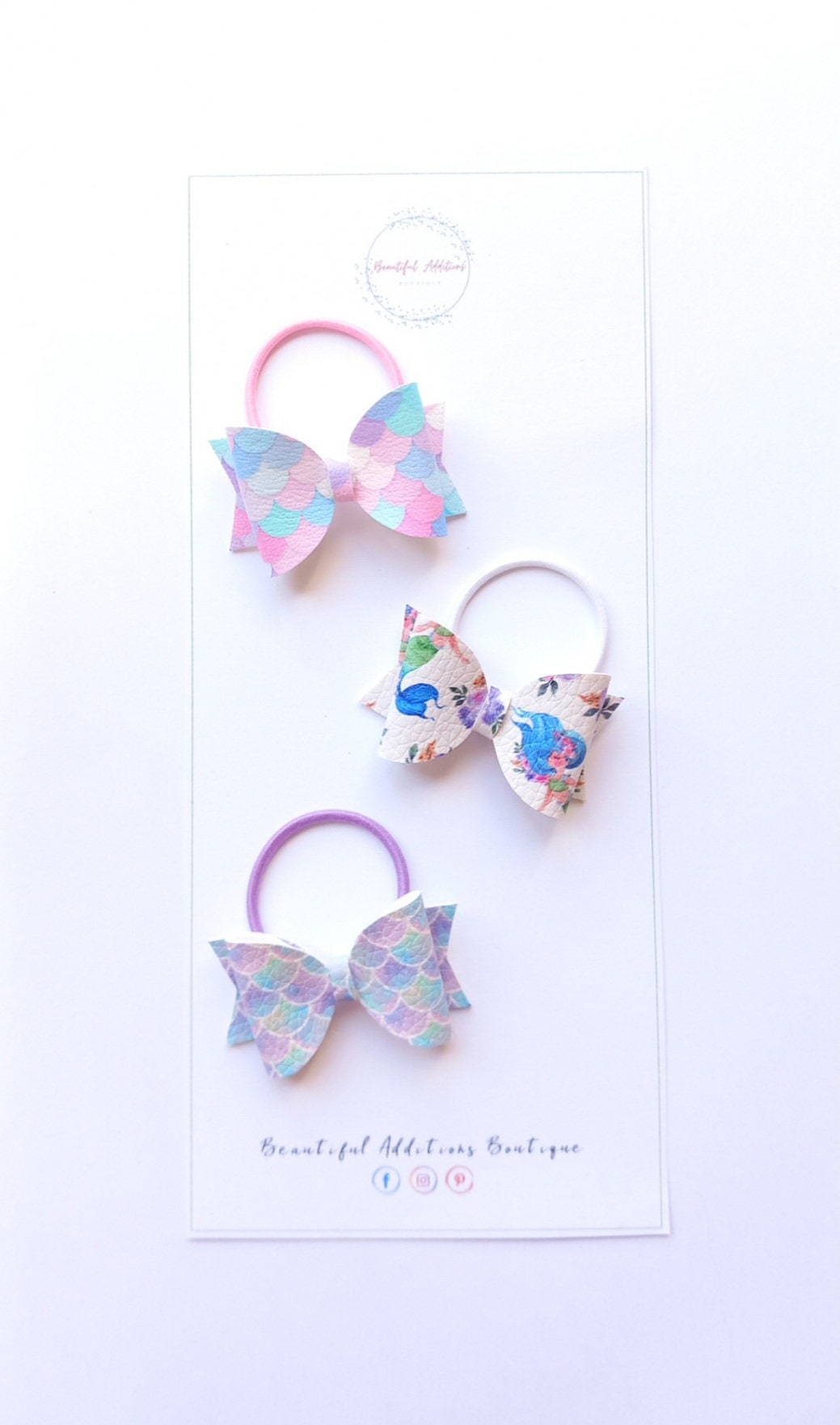 Mermaid Bows. Hair Bobbles. Hair Clips.