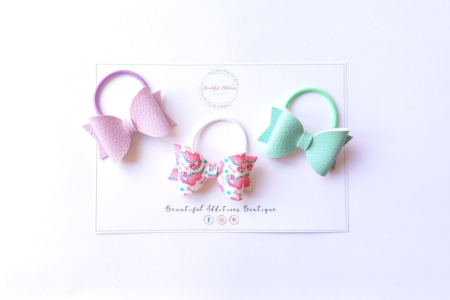 Dinosaur Hair Bobbles. Bows. Clips.