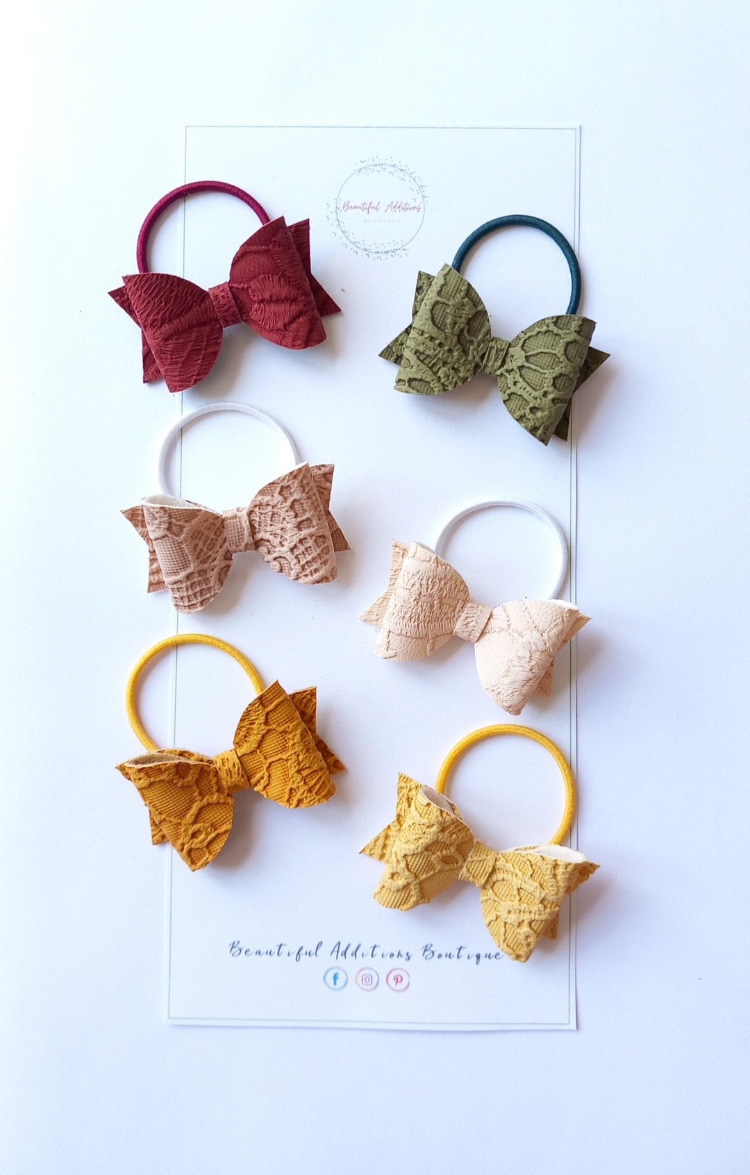 Autumn Toddler Bobbles. Other styles available. Baby bows. More colours available. Hair ties. Tiny hair. Fall.