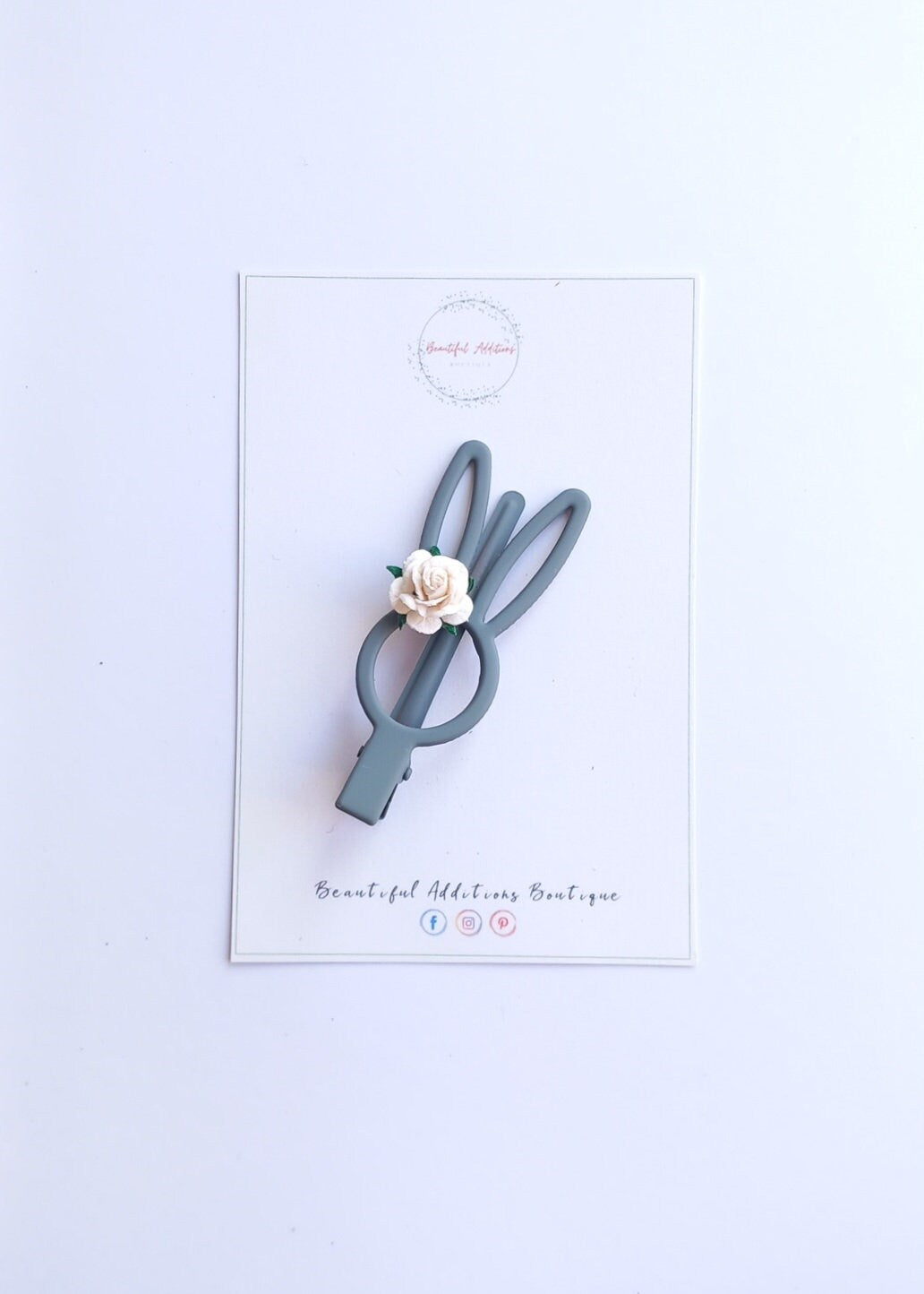 Bunny Clips. Mulberry Roses.