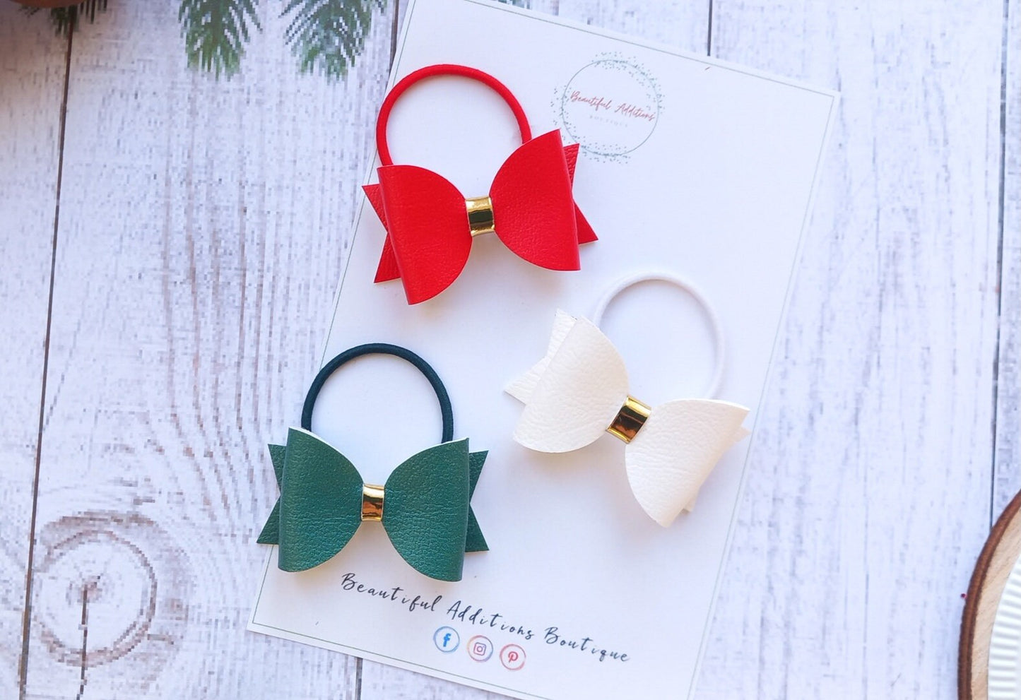 Christmas bows.