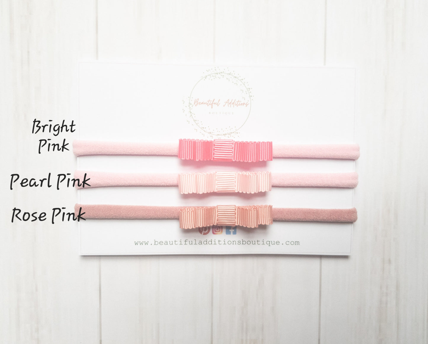 Ribbon Bow Baby Headbands. Soft. Stretchy.