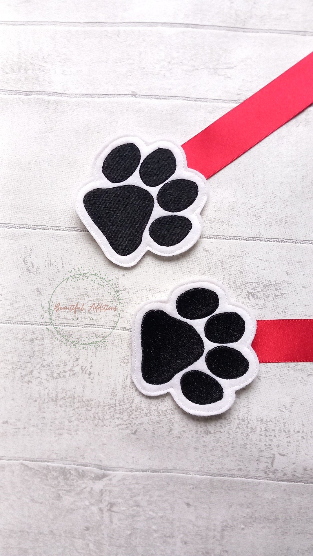 Feltie Dalmatian Bow Holder.