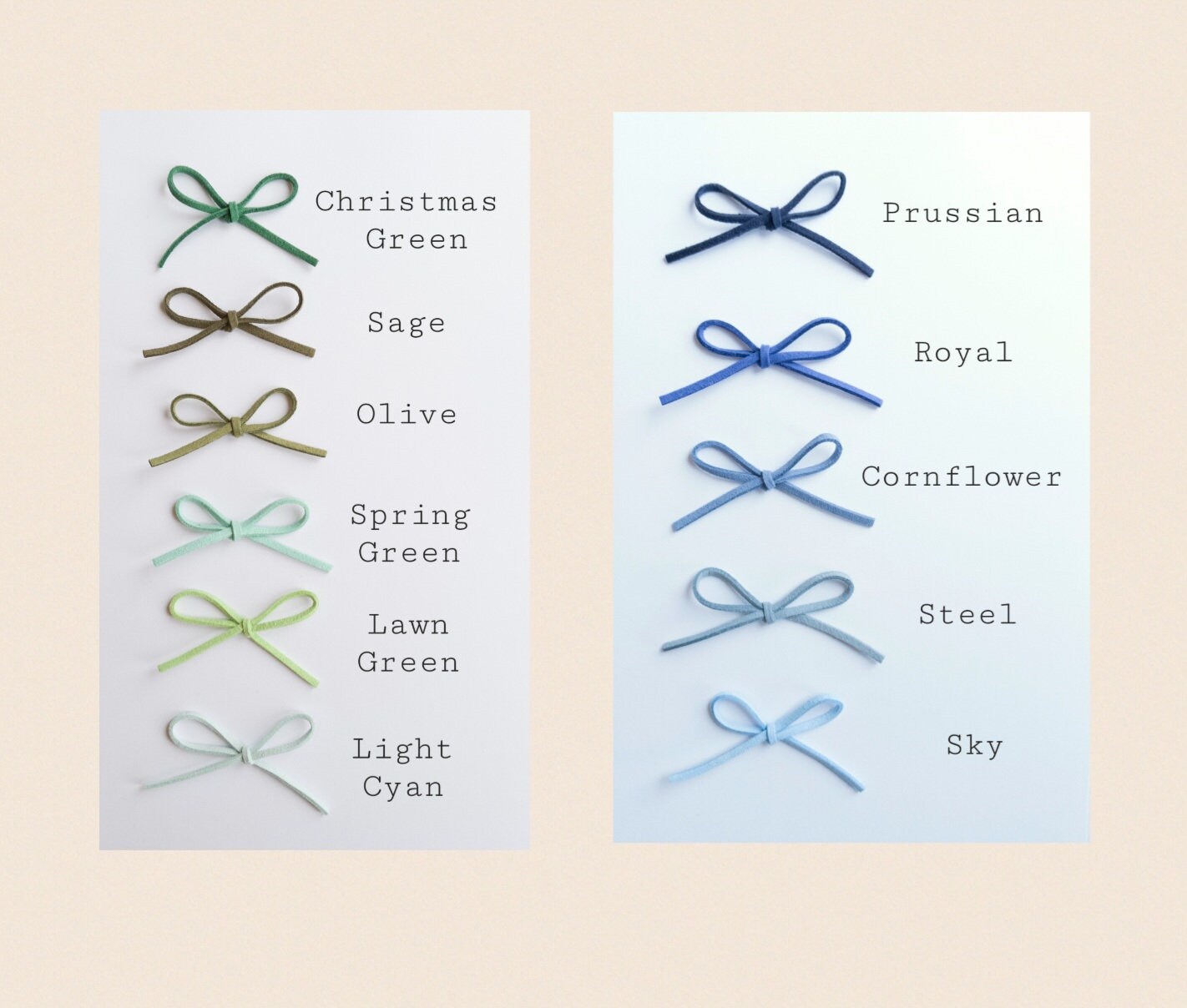 Cord Tie Bow Hair Bobbles