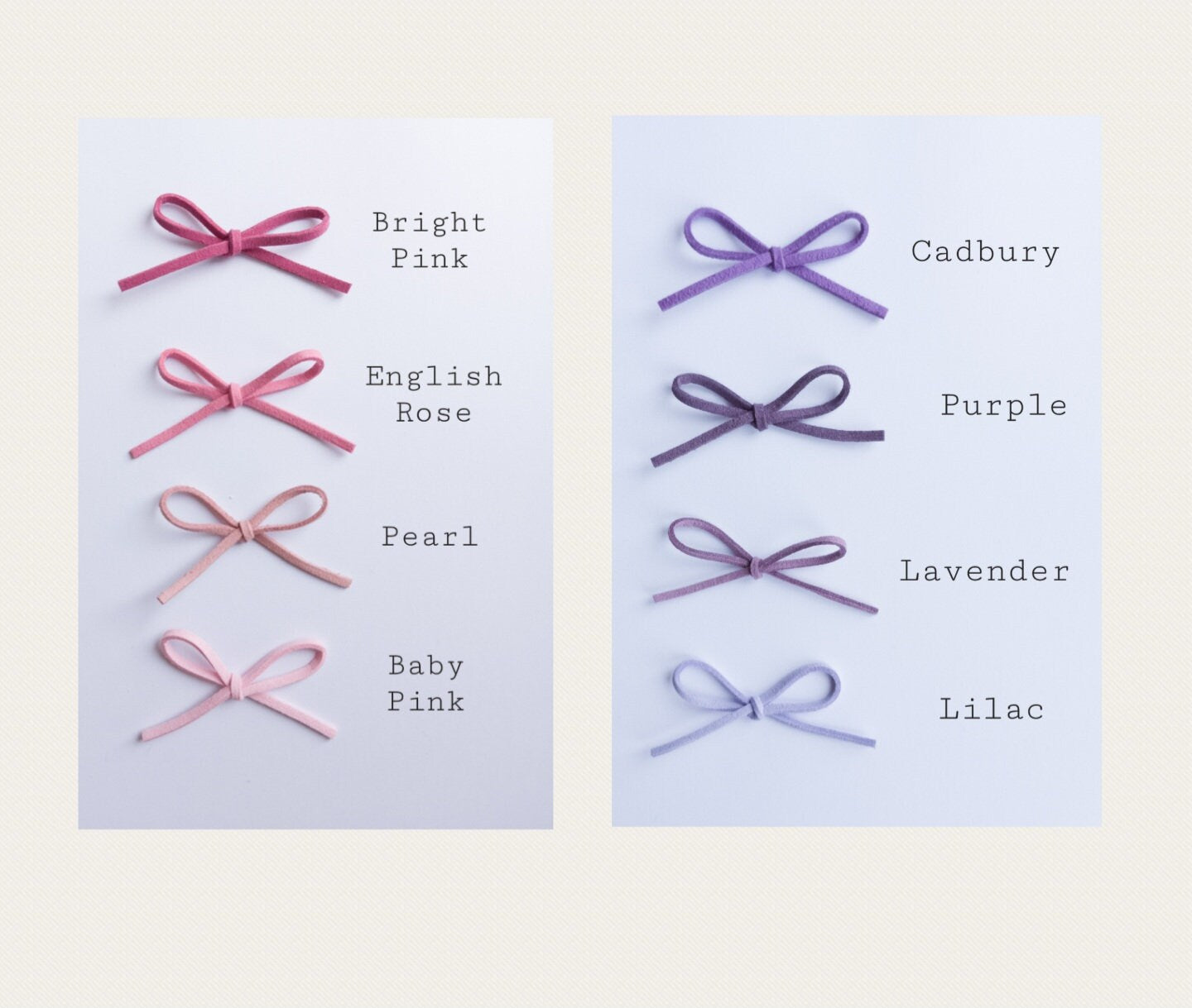 Cord Tie Bow Hair Bobbles