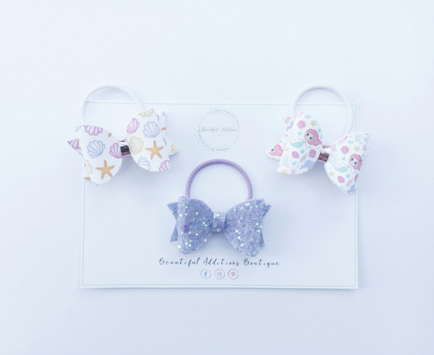Mermaid Toddler Bows.