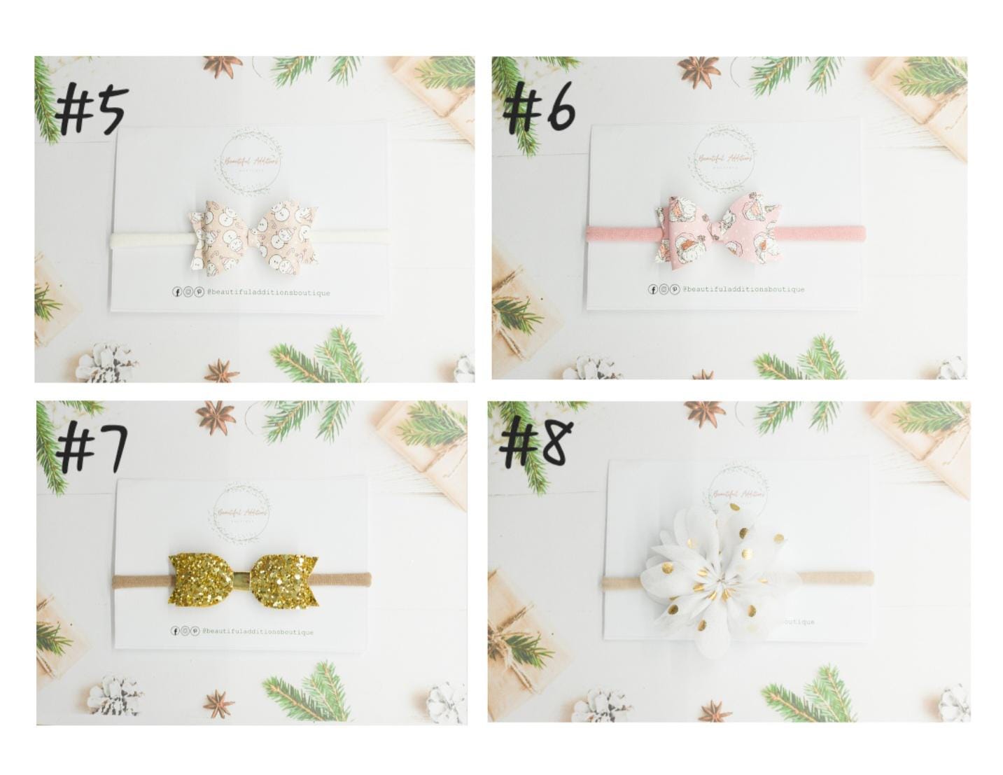 Christmas Baby Headbands.
