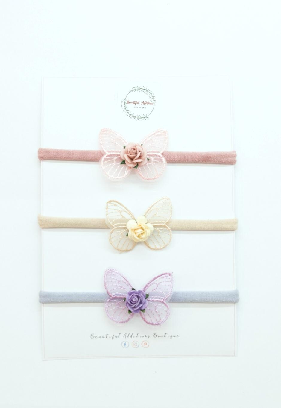 Lace bow headbands. Spring. Easter. Baby headband. Newborn. Christening. Photo shoot. Toddler. Dainty headband.